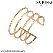 51621- Xuping modèle le plus récent manchette bracelets femmes dernières conceptions